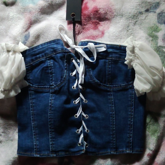 I.AM.GIA denim Corset - Picture 2 of 6